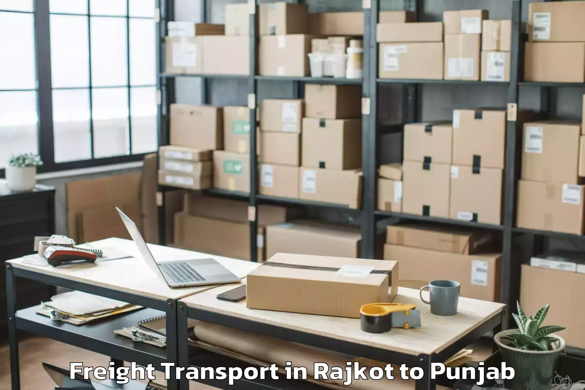 Book Your Rajkot to Sanaur Freight Transport Today